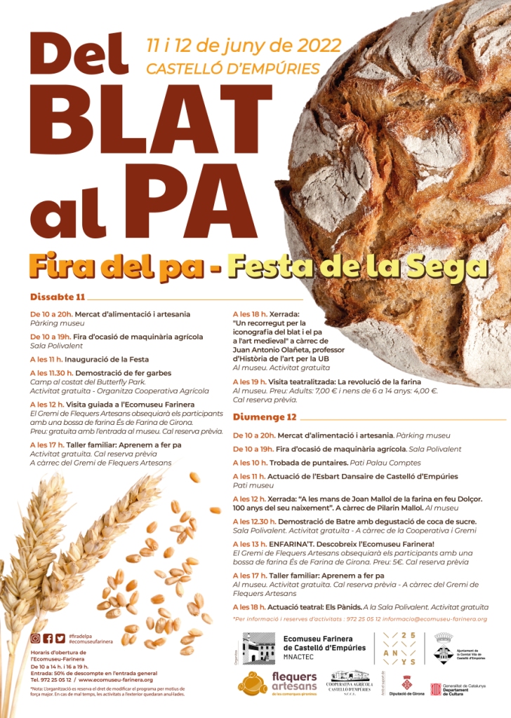 Cartell Del blat al pa, juny 2022